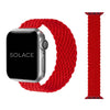 Fire Engine Red braided Apple watch band compatible with 38,40,41,42,44,45,49mm
